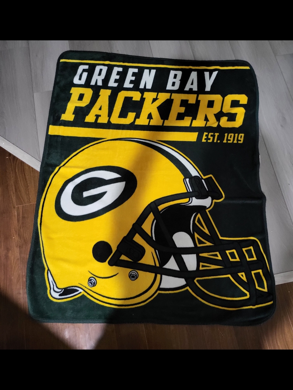Yellow & Green Fleece Throw Blanket - Official Team Design
